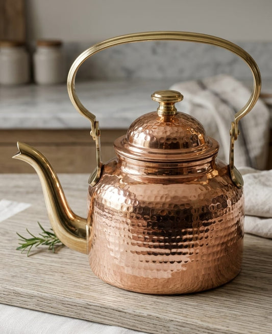 Hand‑hammered Copper Kettle